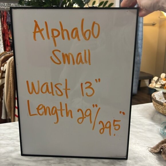 ALPHA60 White Cotton Blend A-Line Midi Length Skirt Size Small - Picture 5 of 9